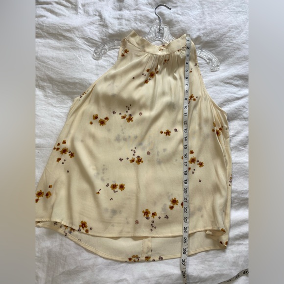 Gentle Fawn Floral Tie Neck Sleeveless Blouse Size Large - Picture 4 of 6